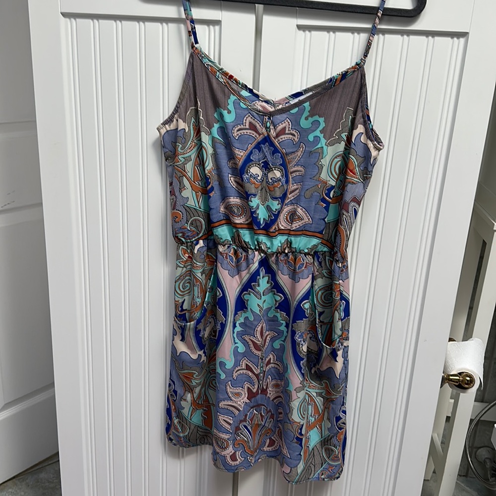 Cute little spaghetti mini summer dress